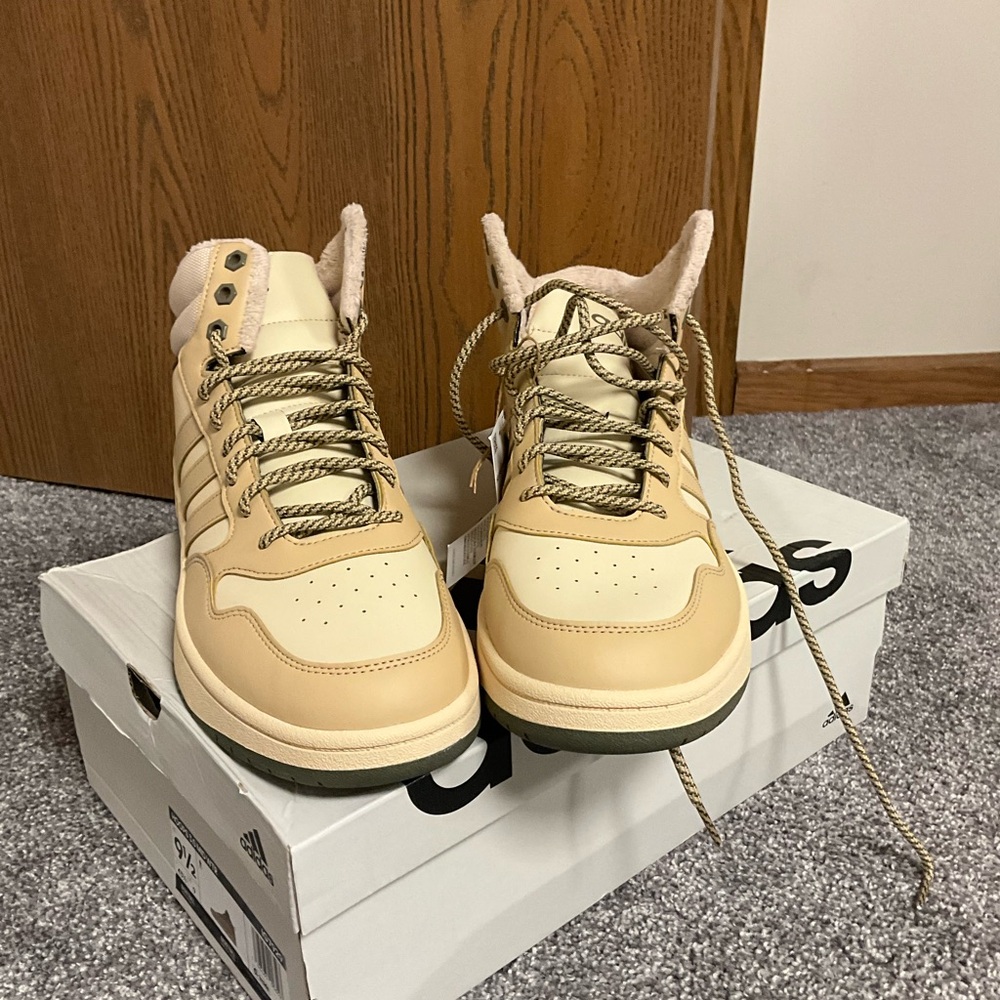 Adidas Tan High-Top Sneakers - NWT